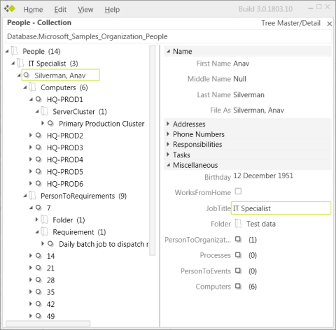 Relationship navigation in Quadrant